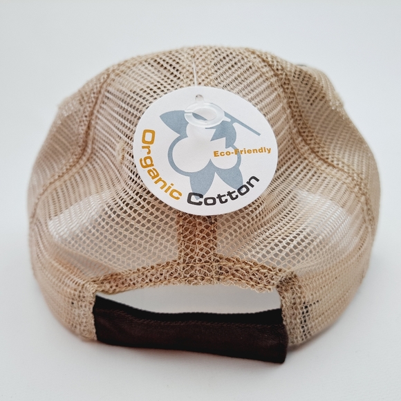 King Ranch Distressed Mesh Trucker Strapback Hat Cap Brown Embroidered - Picture 4 of 4